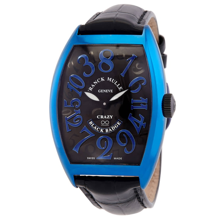 Photo: Franck Muller Cintree Curvex Crazy Hours Automatic Black Dial Mens Watch 8880 CH BLACK BADGE BL AC