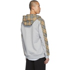 Burberry Grey Check Kurke Hoodie