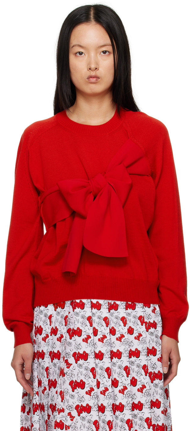 tao Red Bow Sweater