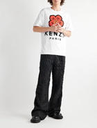 KENZO - Logo-Print Cotton-Jersey T-Shirt - White