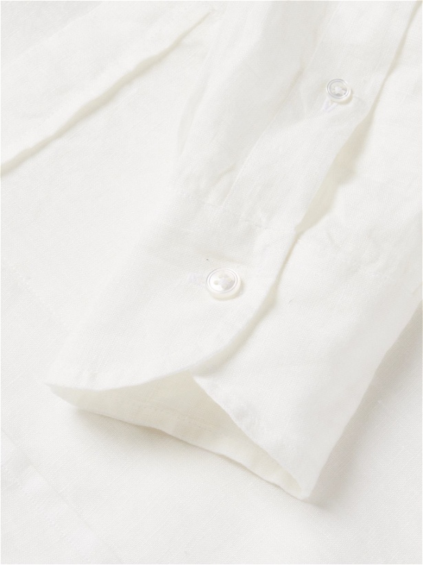 Photo: DRAKE'S - Linen Shirt - White