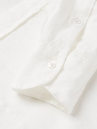 DRAKE'S - Linen Shirt - White