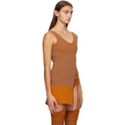 ISA BOULDER Orange Knit Desert Tank Top
