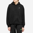 Air Jordan Women's Essential Fleece Popover Hoody in Black/White