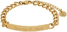 Sporty & Rich Gold Classic Logo Bracelet