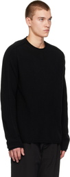 CASEY CASEY Black Inside Out Seam Sweater