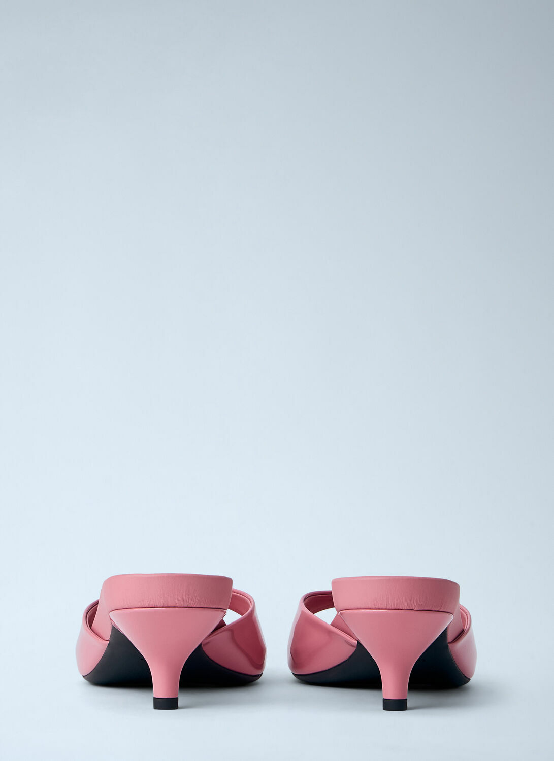Prada Patent Leather Kitten Heel Mules