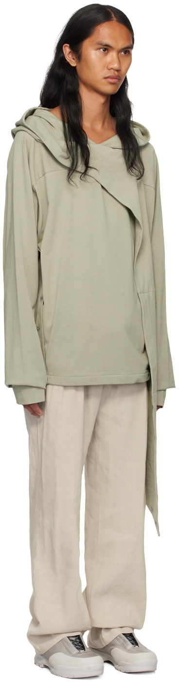 Hyein Seo Green Scarf Hoodie