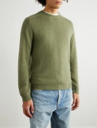 Boglioli - Slim-Fit Wool and Cashmere-Blend Sweater - Green