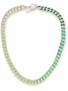 Fry Powers - Ombré Silver and Enamel Chain Necklace