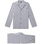 Hugo Boss - Checked Cotton-Poplin Pyjama Set - Black