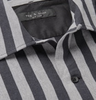 rag & bone - Avery Striped Camp-Collar Cotton Shirt - Gray