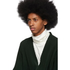 Homme Plisse Issey Miyake Green Pleated Cardigan