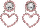 Safsafu Pink Love Me Clip-On Earrings