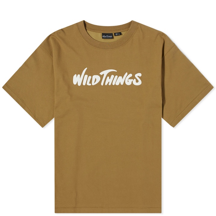 Photo: Wild Things Men's Logo T-Shirt in Khaki