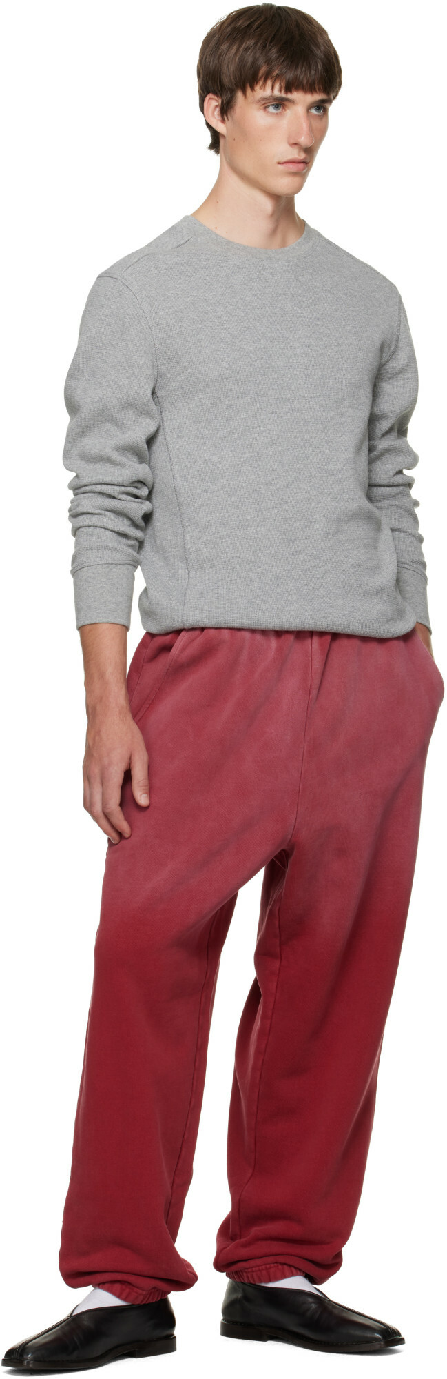 Entire Studios Gray Thermal Long Sleeve T-shirt