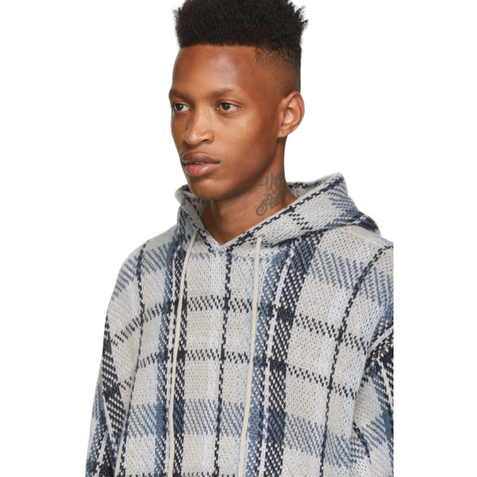 R13 Beige Plaid Hoodie R13