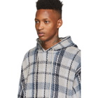 R13 Beige Plaid Hoodie