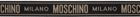 Moschino Black & Gold Jacquard Logo Belt