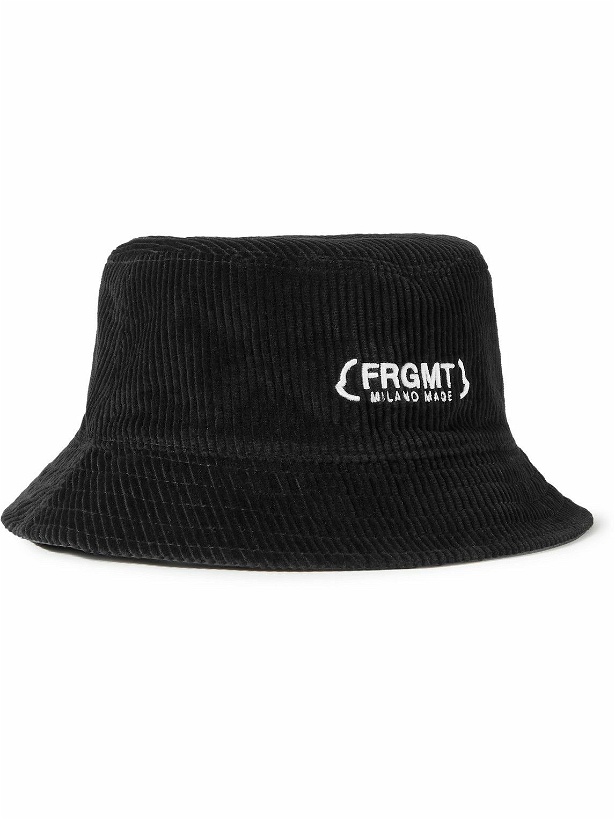 Photo: Moncler Genius - 7 Moncler FRGMT Hiroshi Fujiwara Reversible Cotton-Corduroy and Shell Bucket Hat - Black