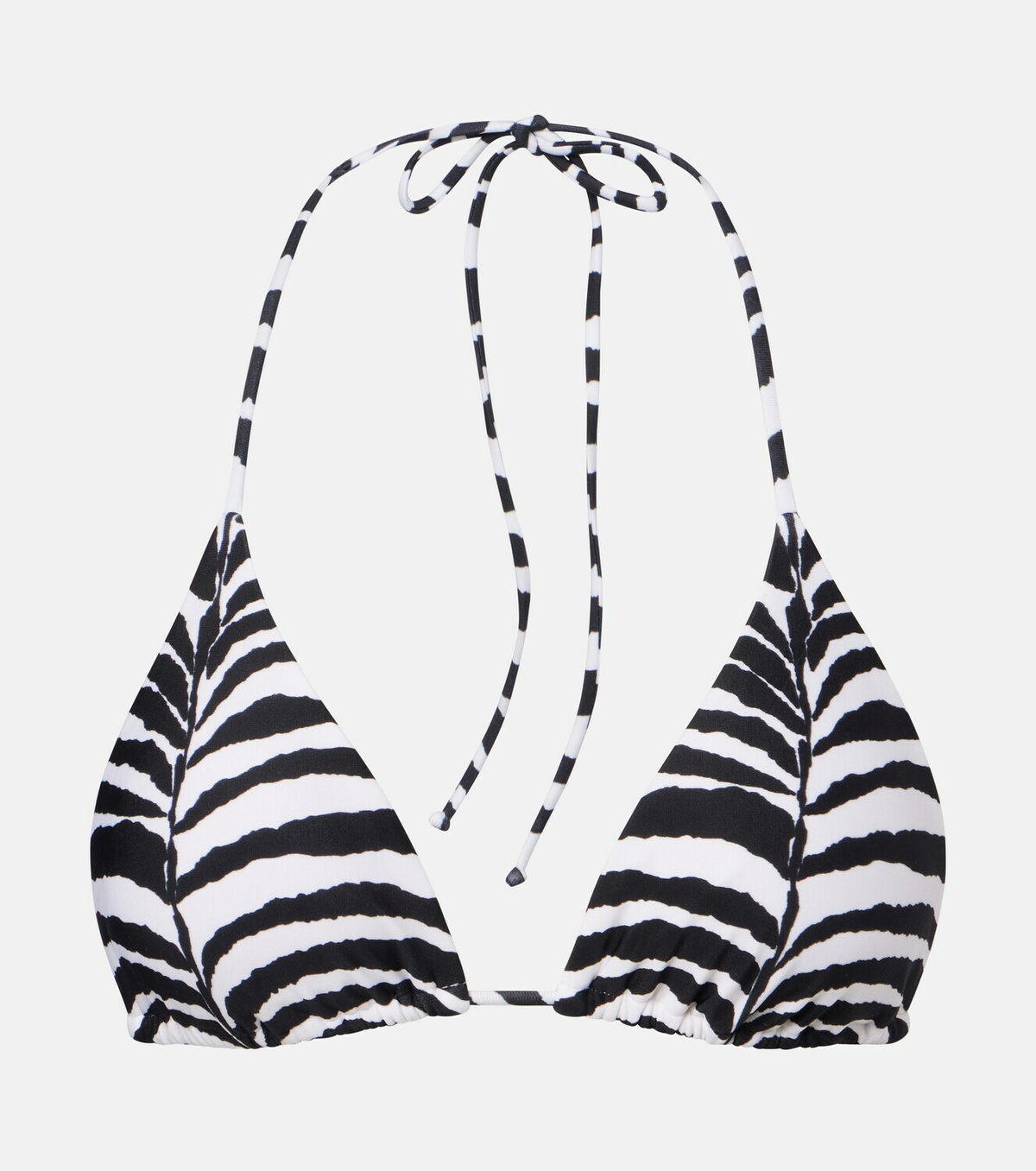 ViX Paula Hermanny Tri zebra-print bikini top