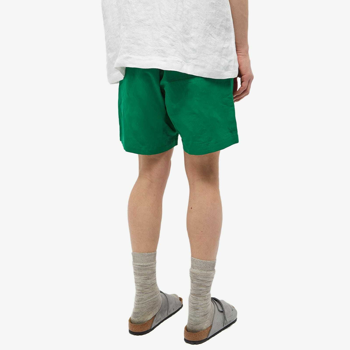Auralee Men's Easy shorts in Green Auralee