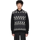 Prada Black Patterned Crewneck Sweater