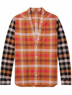 Rick Owens - Checked Cotton-Flannel Shirt - Orange