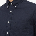 Gitman Vintage Men's Button Down Classic Flannel Shirt in Navy