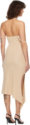 Courrèges Beige Undressed Jersey Maxi Dress
