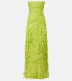 Blumarine Ruffled georgette maxi dress