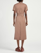 Peserico Womens Midi dress Light brown