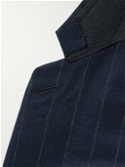 Loro Piana - Pinstriped Wish® Virgin Wool and Cashmere-Blend Jacket - Blue