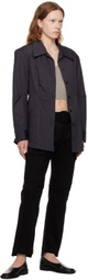 DRAE Navy Pointed Collar Shirt