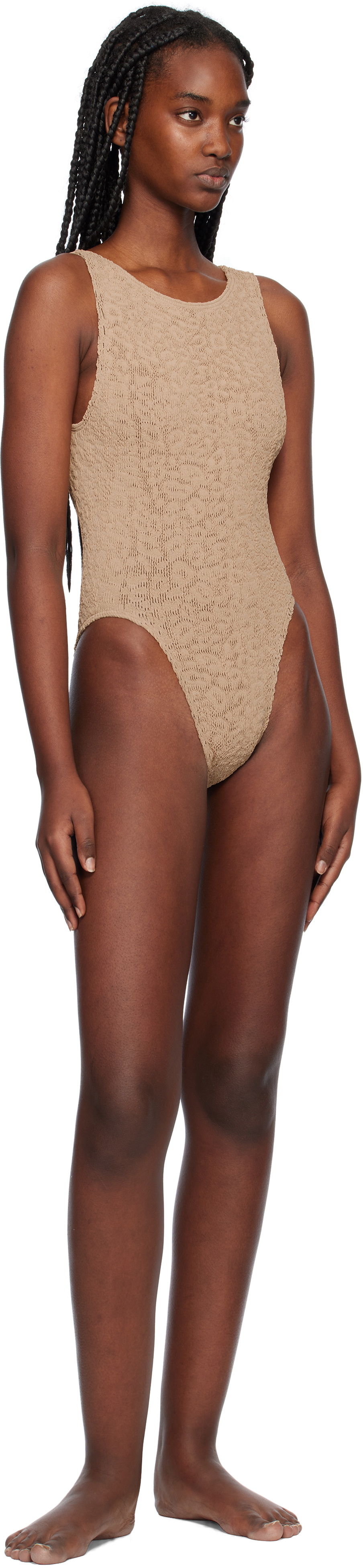 Bond-Eye Beige Guinness One-Piece Swimsuit