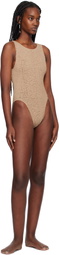 Bond-Eye Beige Guinness One-Piece Swimsuit