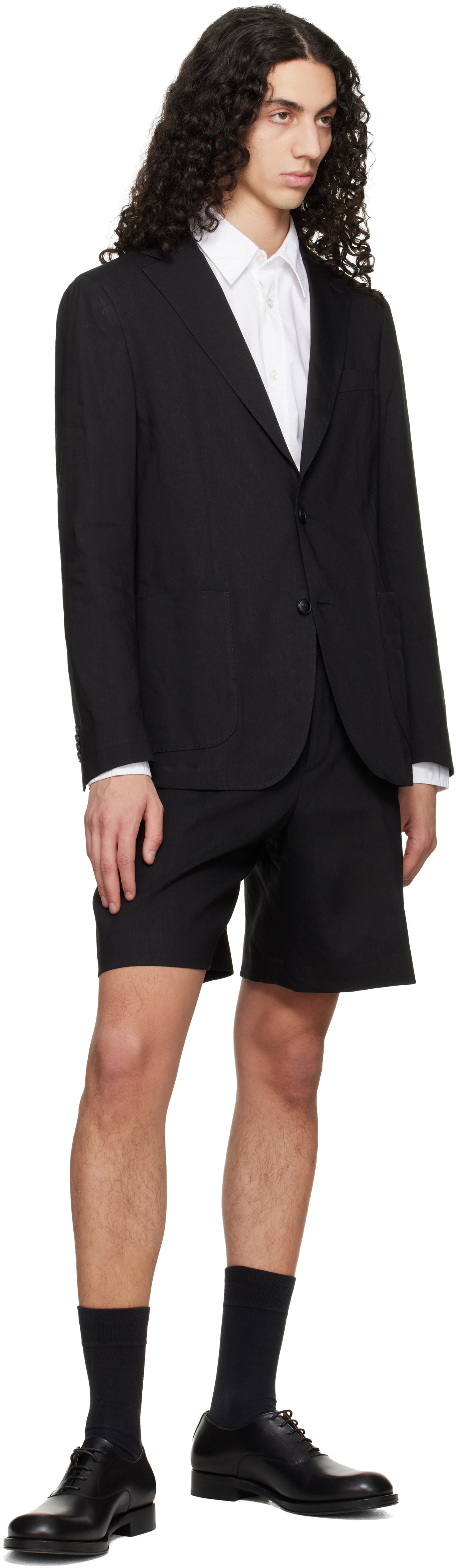 BOSS Black Slim-Fit Washable Tech Linen Blazer