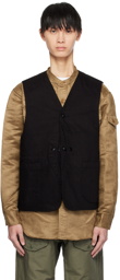 Engineered Garments Black Upland Denim Vest