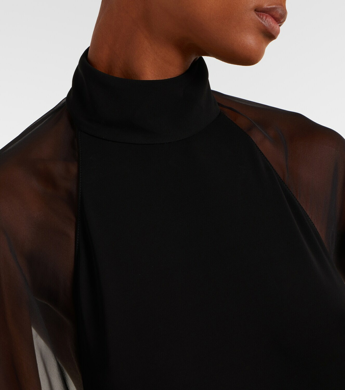 Ralph Lauren Collection Tilly caped jersey gown