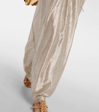 Adriana Degreas Moon Shine metallic maxi dress