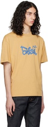 Evisu Beige Printed T-Shirt