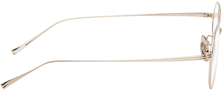 YUICHI TOYAMA. Gold Ludwig Glasses