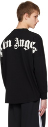Palm Angels Black Printed Long Sleeve T-Shirt