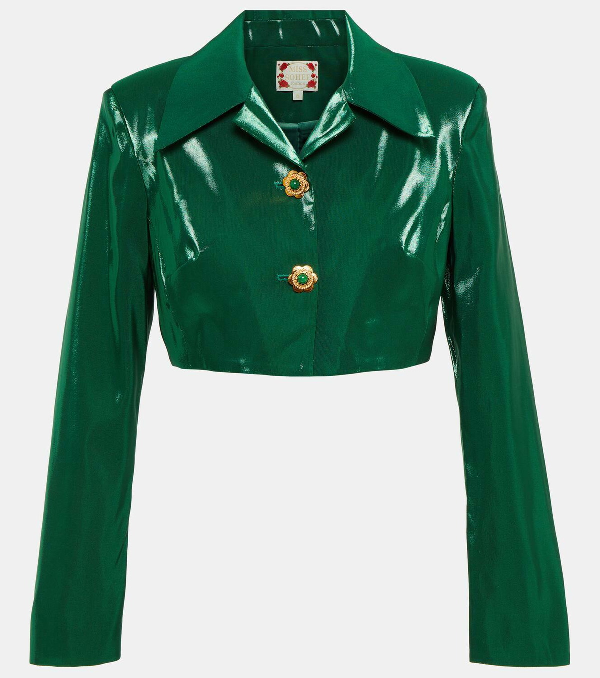 Miss Sohee Cropped silk jacket