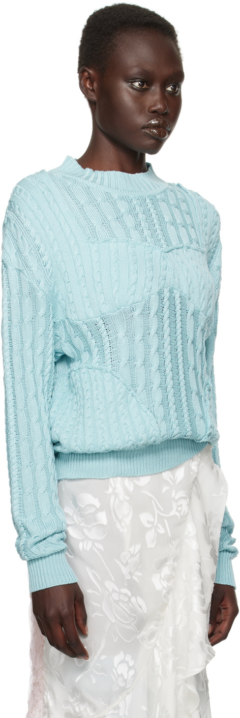 Julie Kegels SSENSE Exclusive Blue Kath Sweater