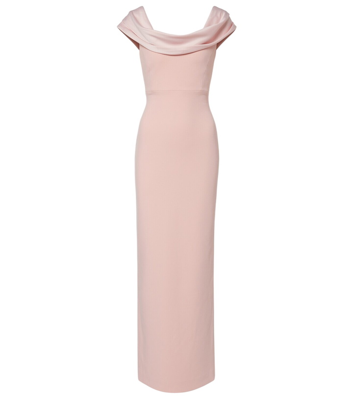 Photo: Solace London Adele satin-trimmed gown