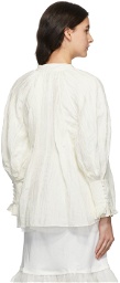Renli Su White Zinnia Shirt