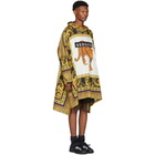 Versace Multicolor Animalier Anorak Coat