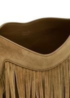 Khaite Lotus Nano Fringed Suede Tote - Natural - One Size