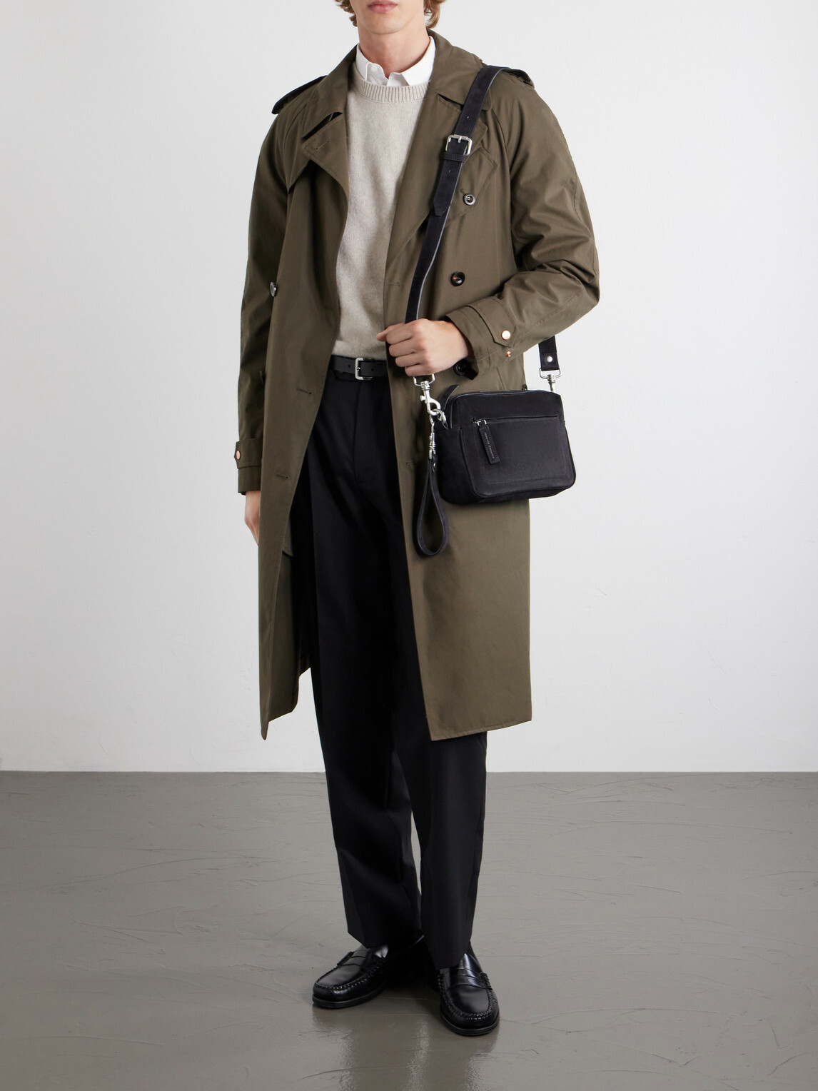 Officine Creative - Quentin 25 Suede Messenger Bag